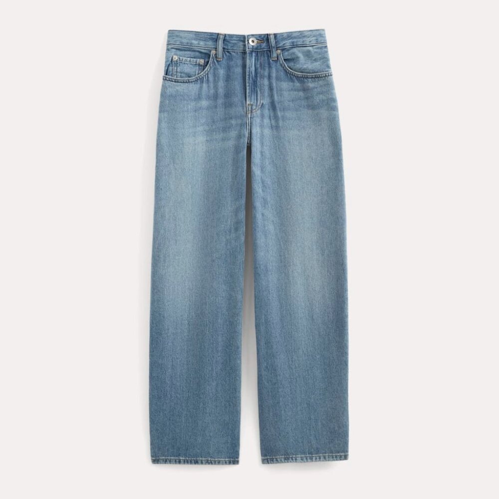 Everlane Women's Loose Curve Jean in Tungsten Bright, Size 28, Cotton/Denim